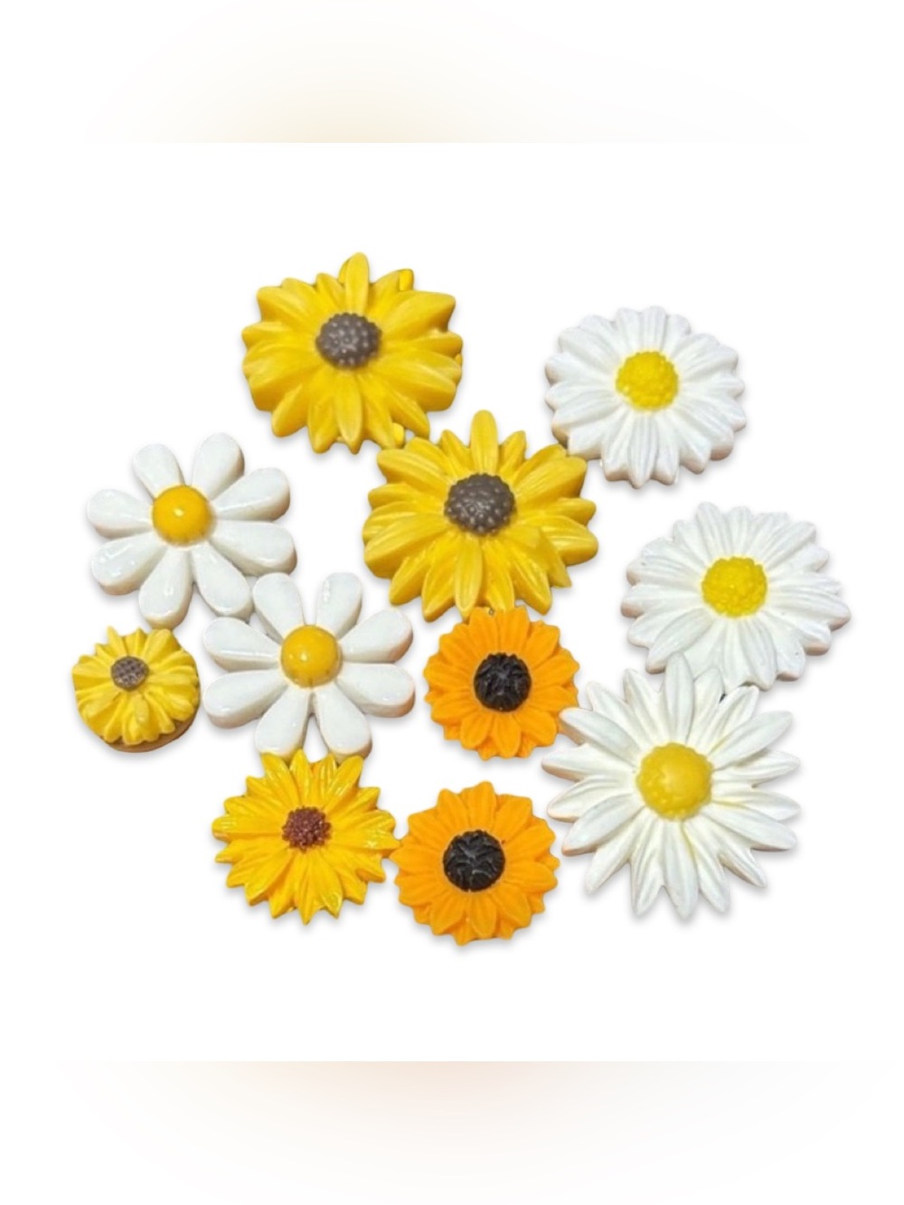 ~BUNDLE ONLY~Daisy & Sunflower Crocs Jibbits Lot#1